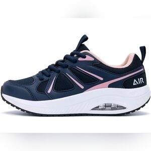 Women's Black and Pink Athletic Shoes